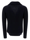 RAKKI shawl-collar ribbed cardigan