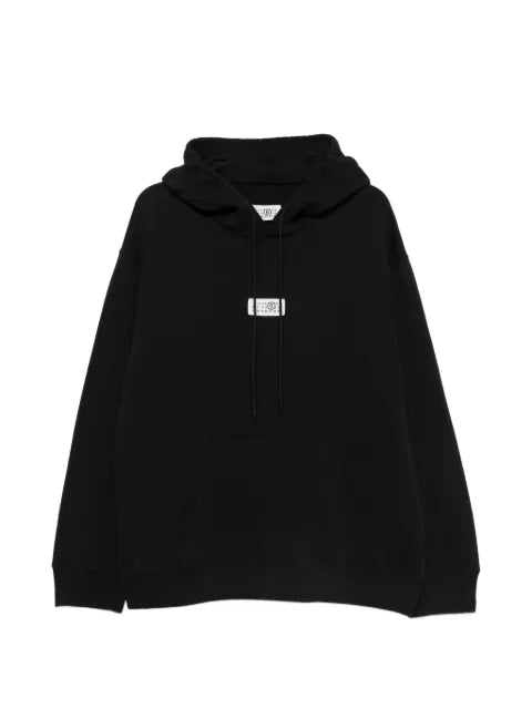 Maison Margiela logo-patch pouch-pocket hoodie